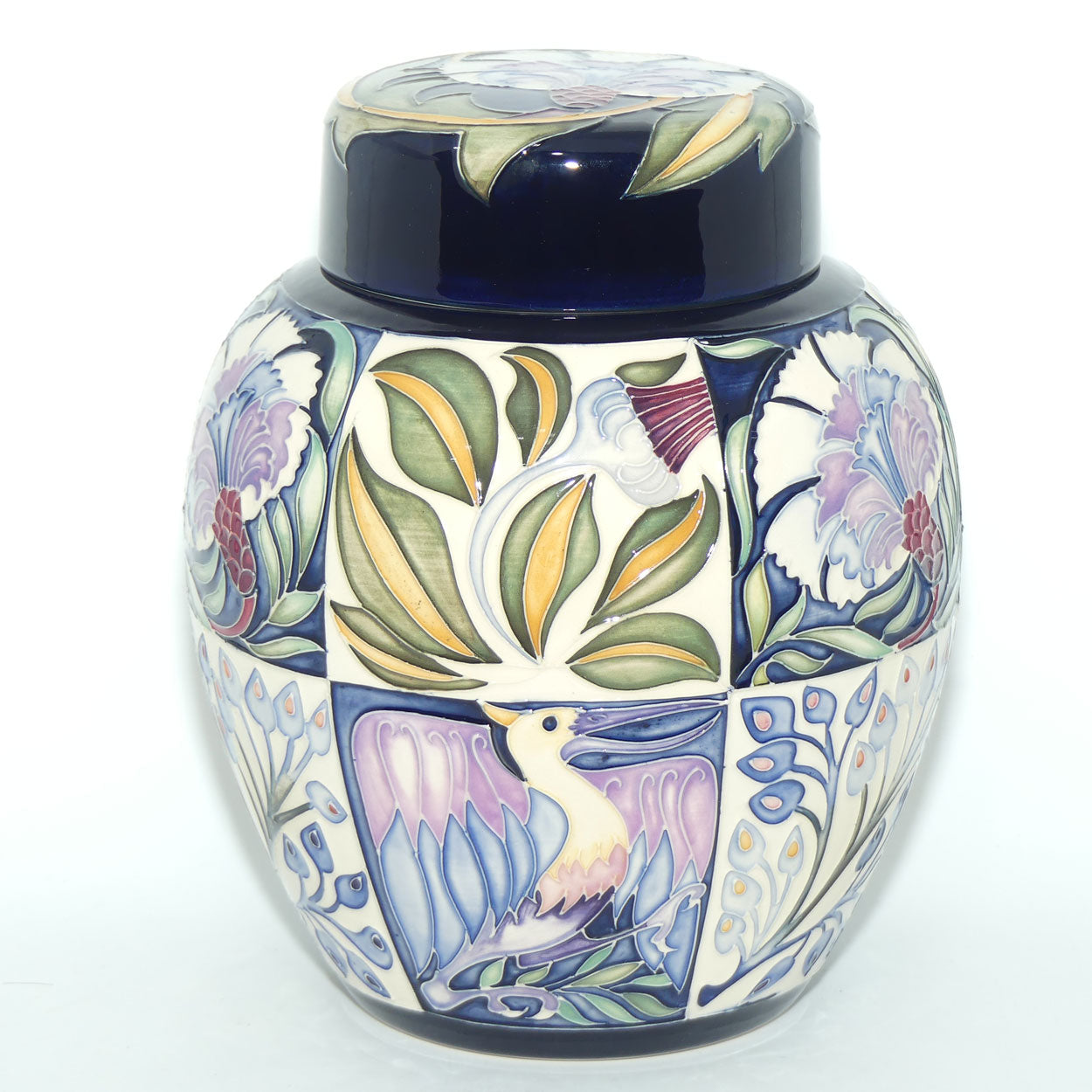 Moorcroft Fantastical Friends Blue 769/8 ginger jar | LE 3/50