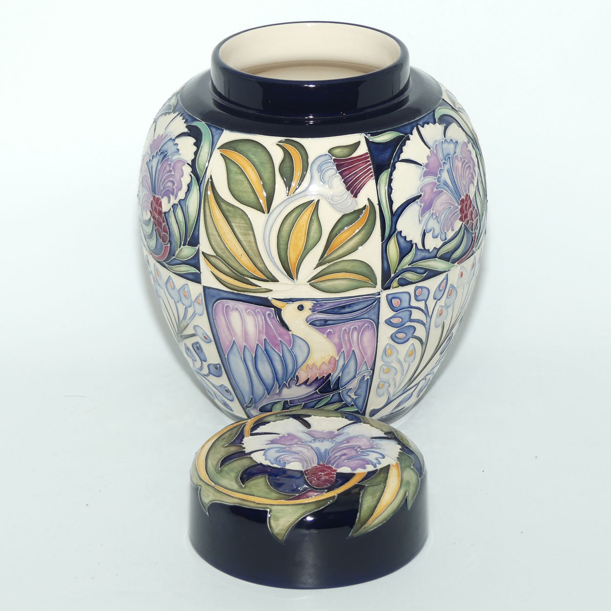 Moorcroft Fantastical Friends Blue 769/8 ginger jar | LE 3/50