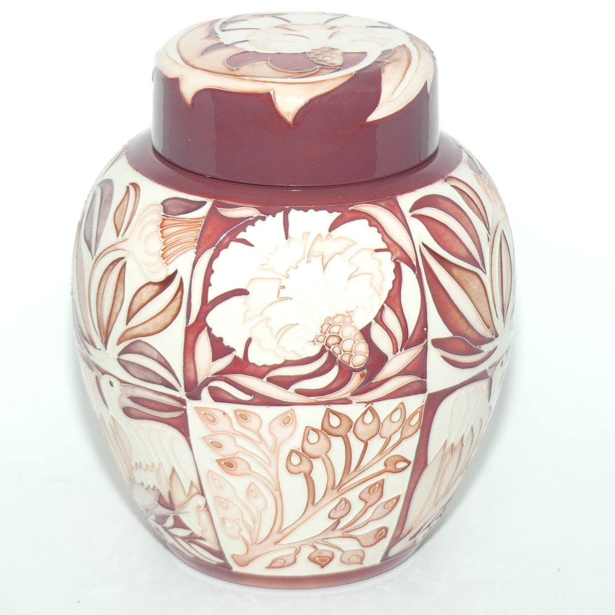 Moorcroft Fantastical Friends Red 769/8 ginger jar |LE 5/50