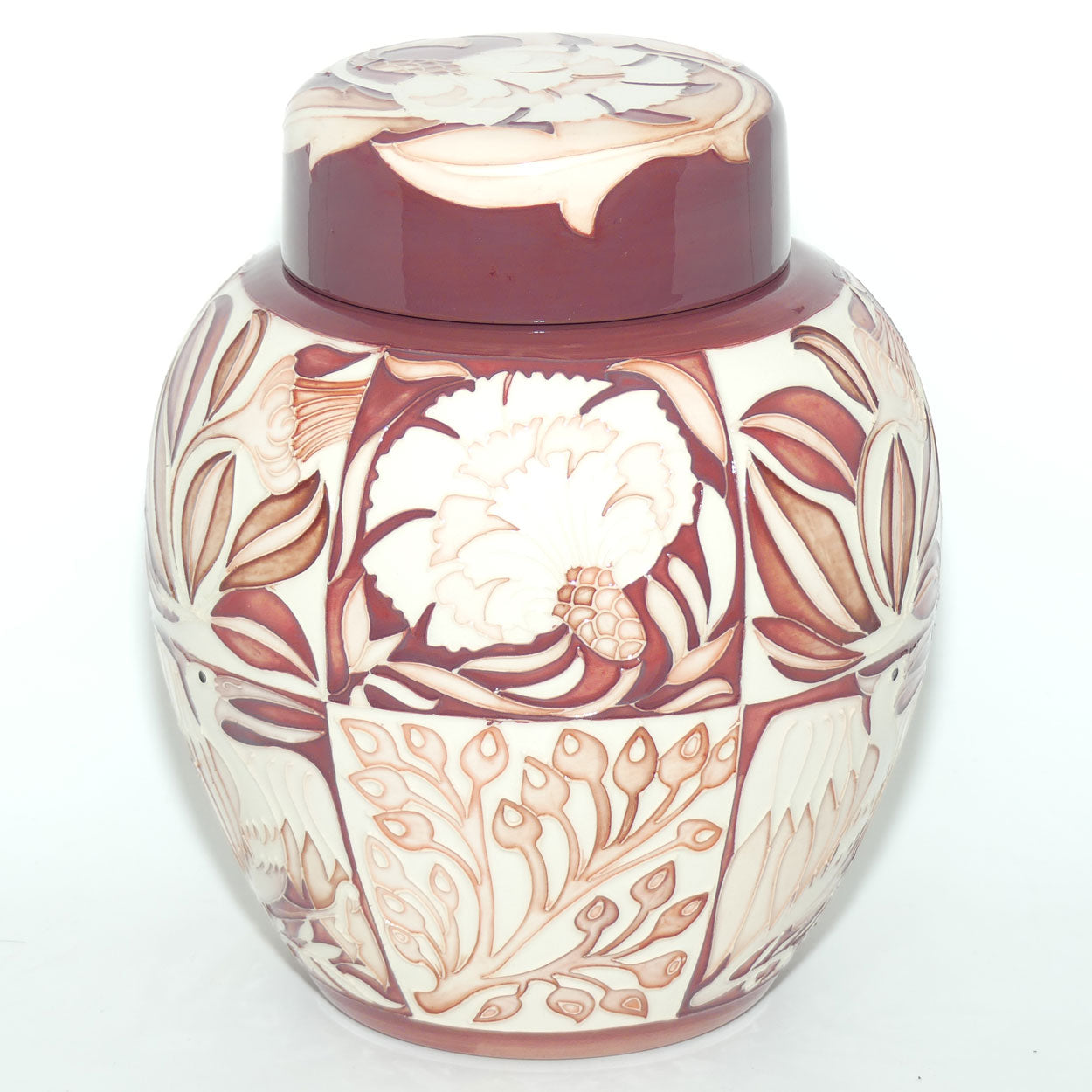 Moorcroft Fantastical Friends Red 769/8 ginger jar |LE 5/50