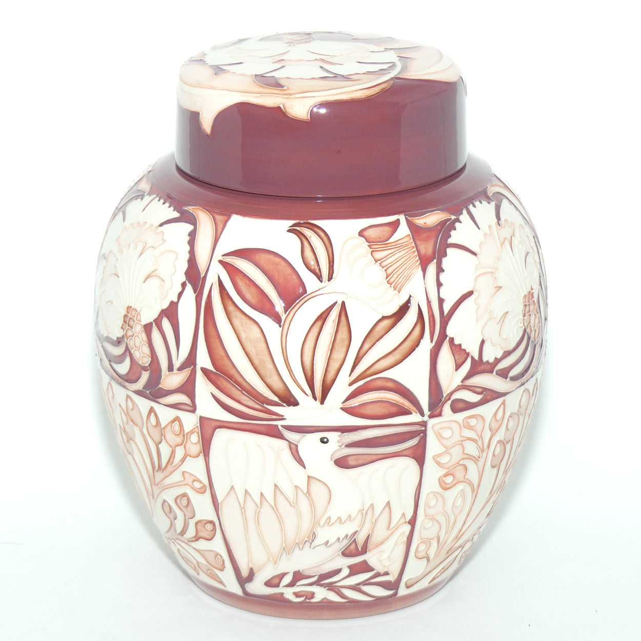Moorcroft Fantastical Friends Red 769/8 ginger jar |LE 5/50