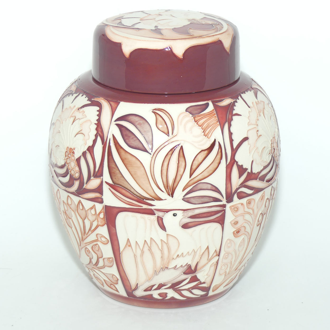 Moorcroft Fantastical Friends Red 769/8 ginger jar |LE 5/50