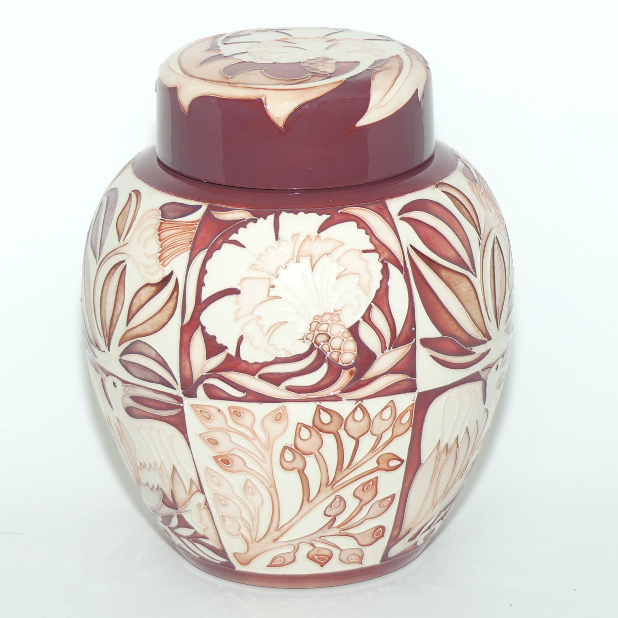 Moorcroft Fantastical Friends Red 769/8 ginger jar |LE 5/50