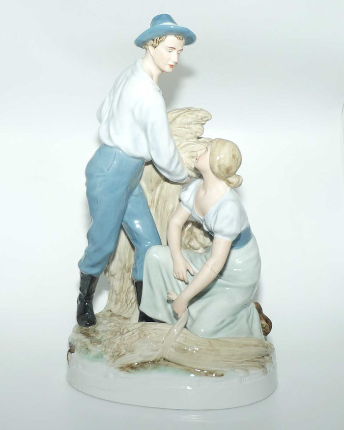 Royal Dux Bohemia Figure Group | Farming Couple