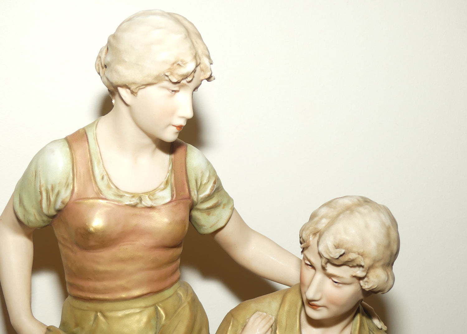 Royal Dux Bohemia Figure Group | 2125 | Farmer, Mother and Child