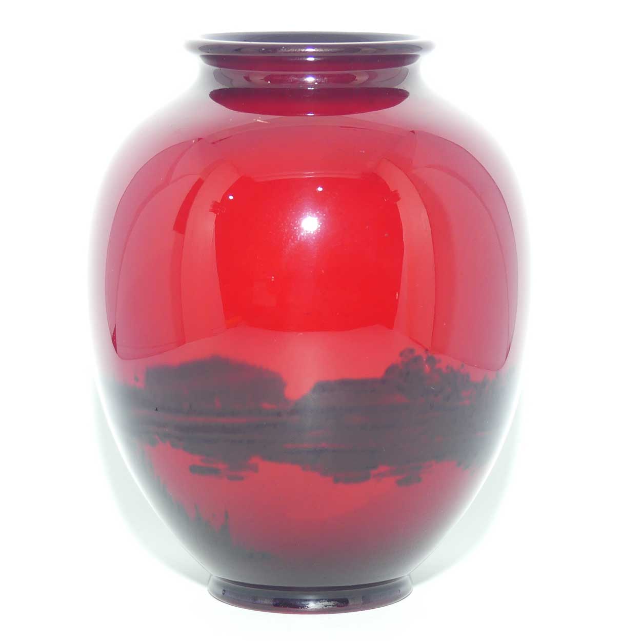 Royal Doulton Flambe small bulbous Farmhouse vase