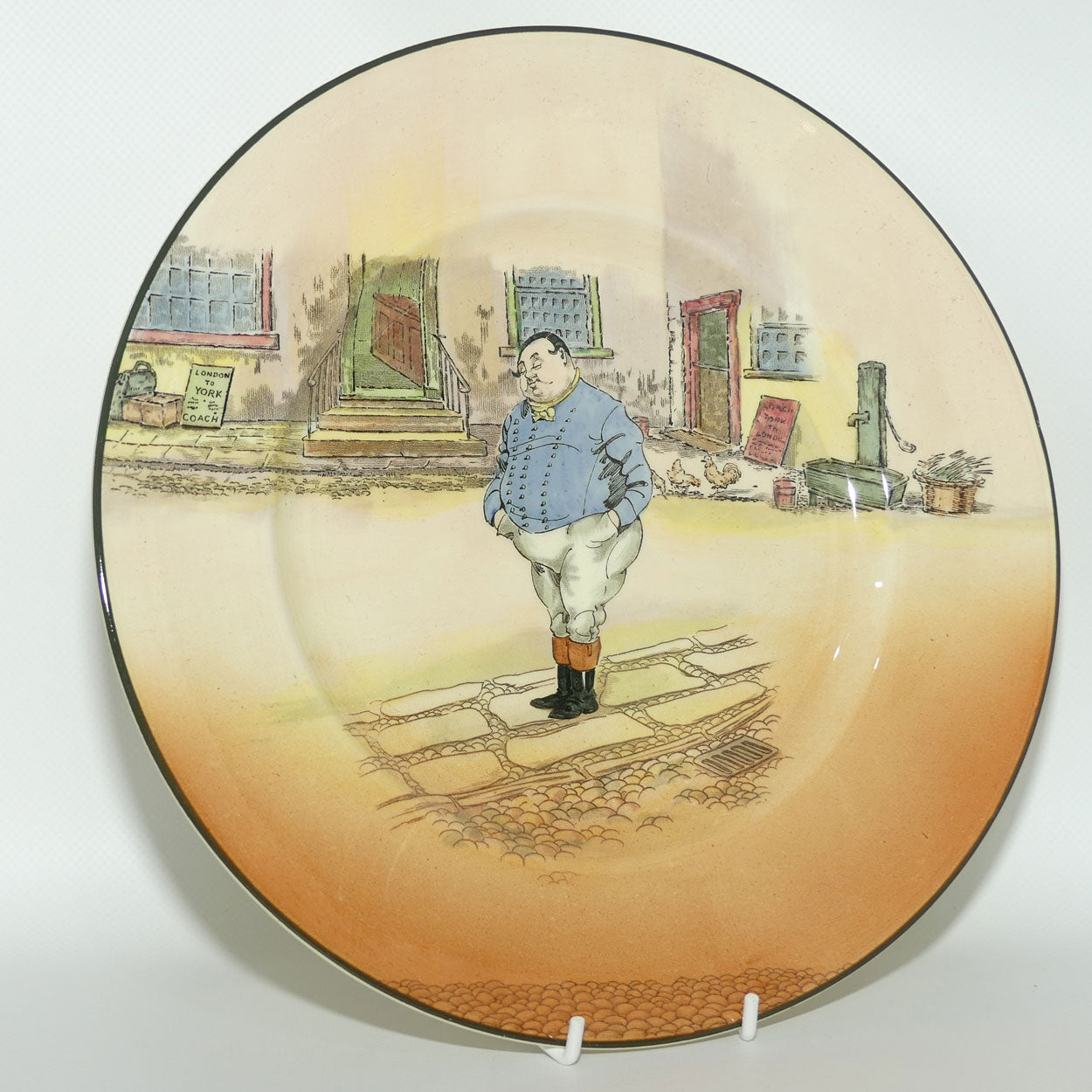Royal Doulton Dickens Fat Boy rack plate D6327