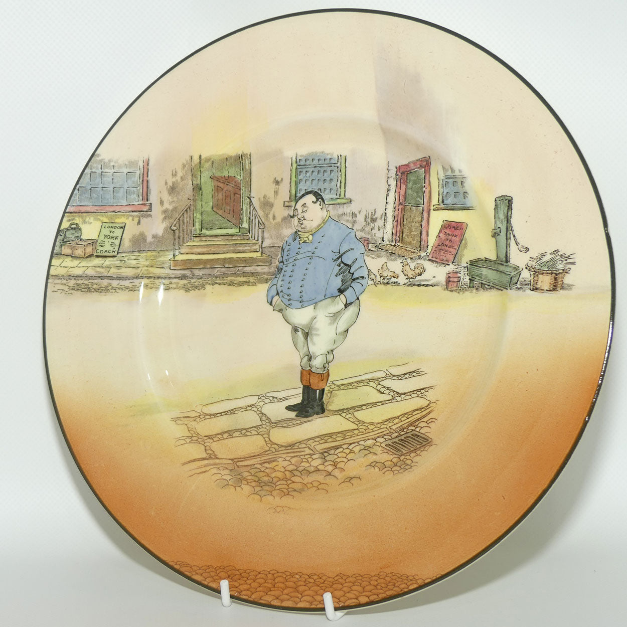 Royal Doulton Dickens Fat Boy rack plate D6327