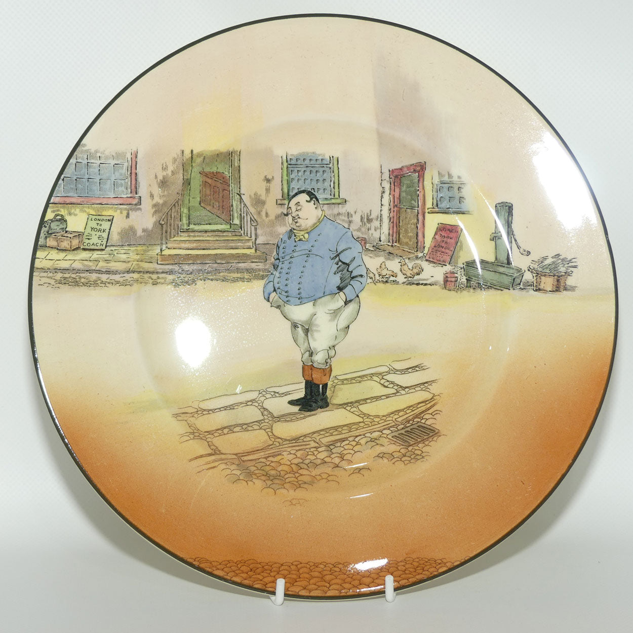 Royal Doulton Dickens Fat Boy rack plate D6327