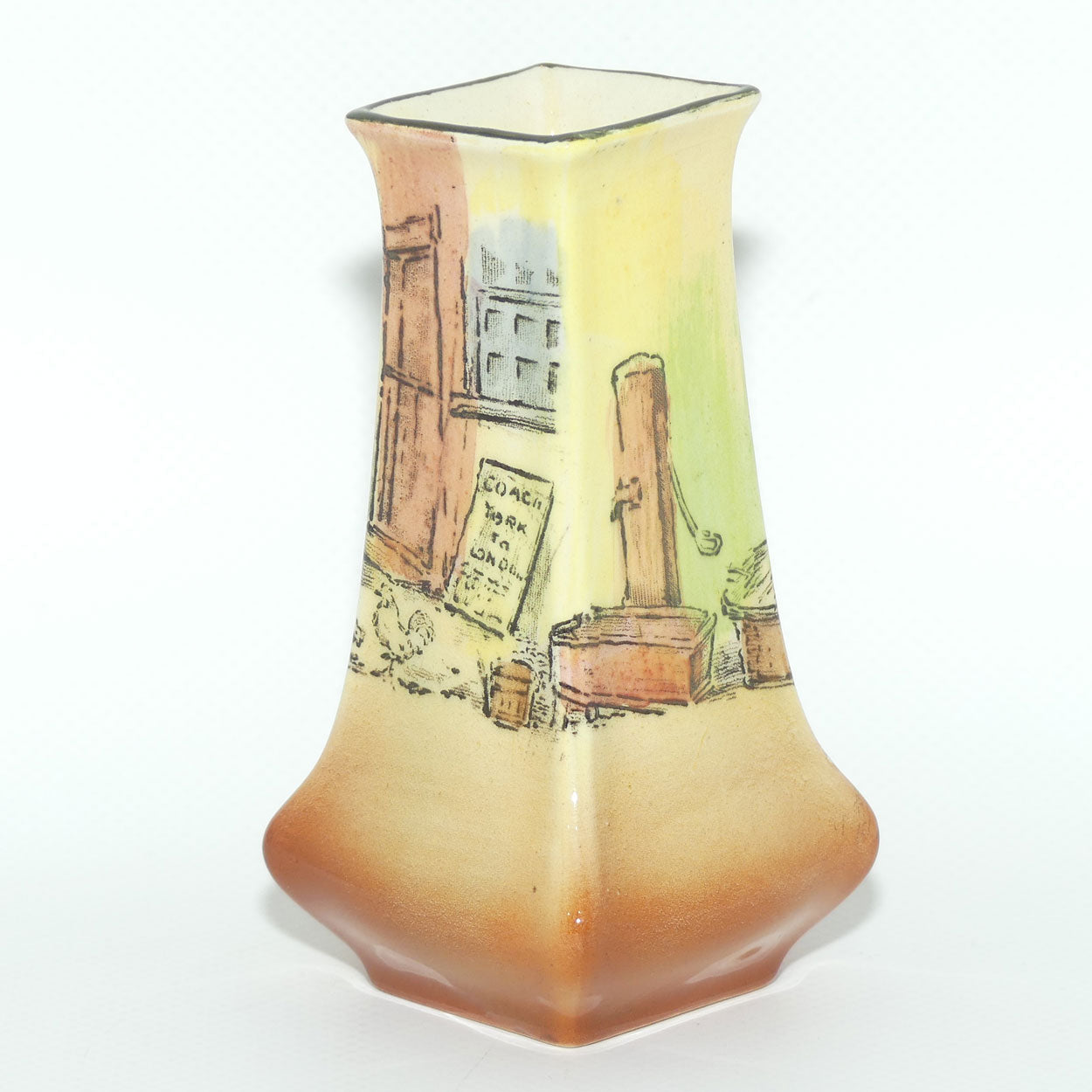 Royal Doulton Dickens Fat Boy small flaired vase D5175