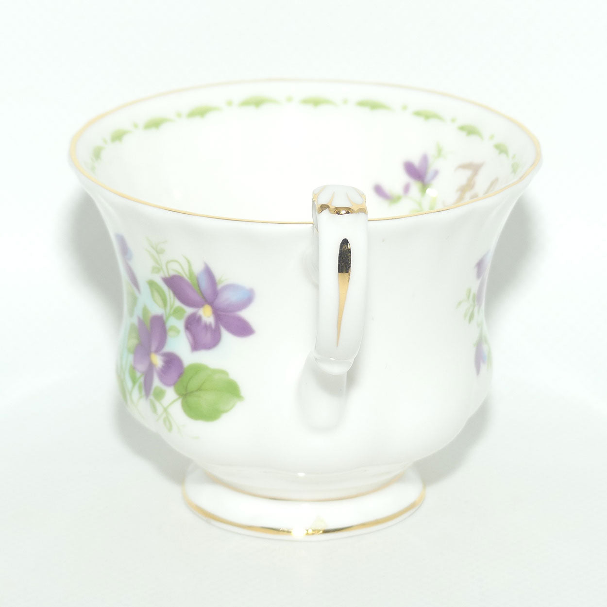 Royal Albert Bone China England | Flower of the Month series | #1 | February Violets trio | Boxed