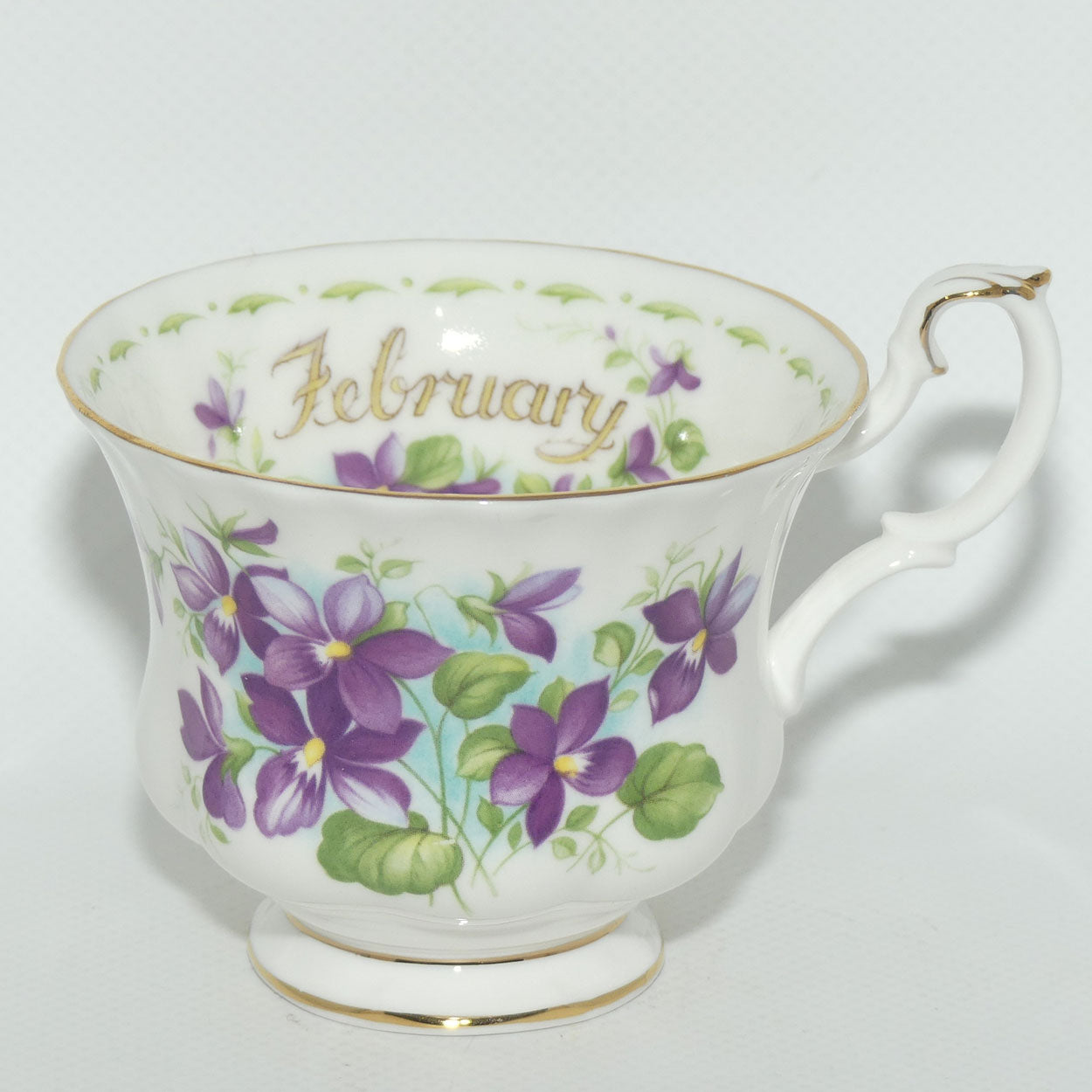Royal Albert Bone China England | Flower of the Month series | February Violets trio
