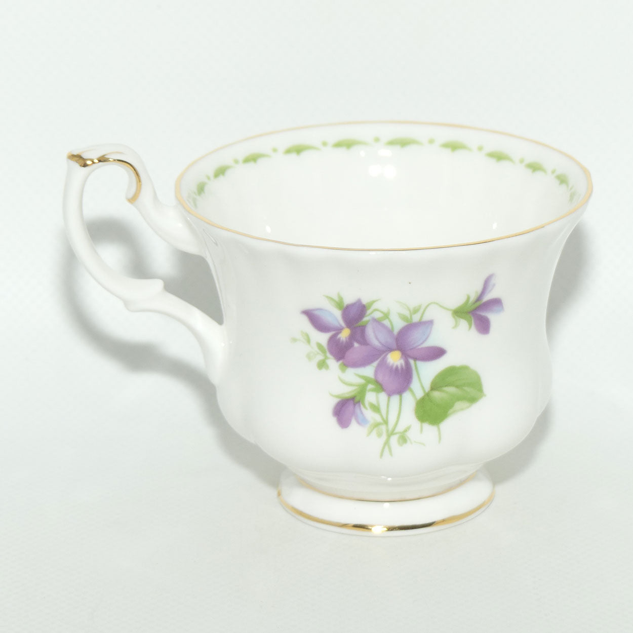 Royal Albert Bone China England | Flower of the Month series | #1 | February Violets trio | Boxed