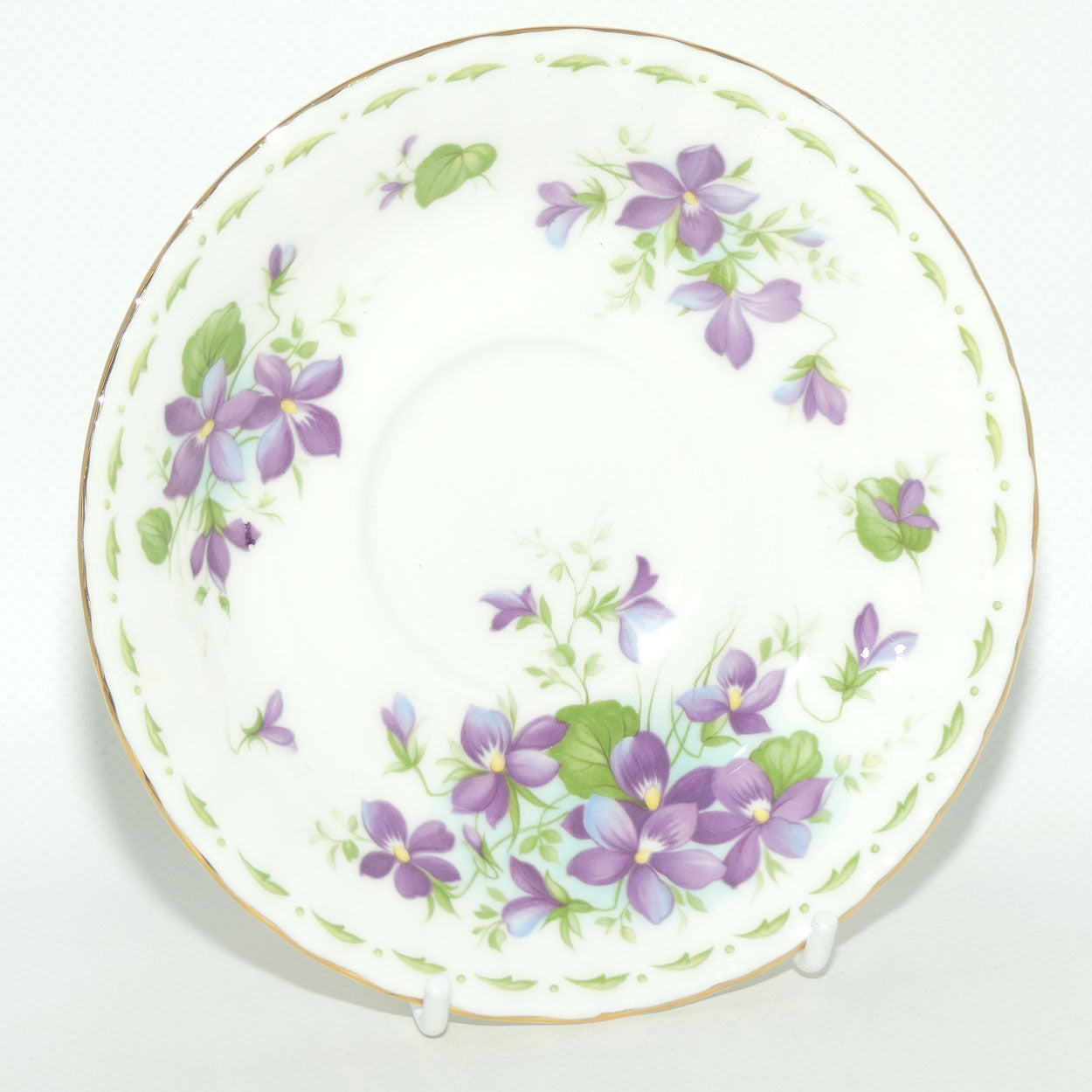 Royal Albert Bone China England | Flower of the Month series | #1 | February Violets trio | Boxed