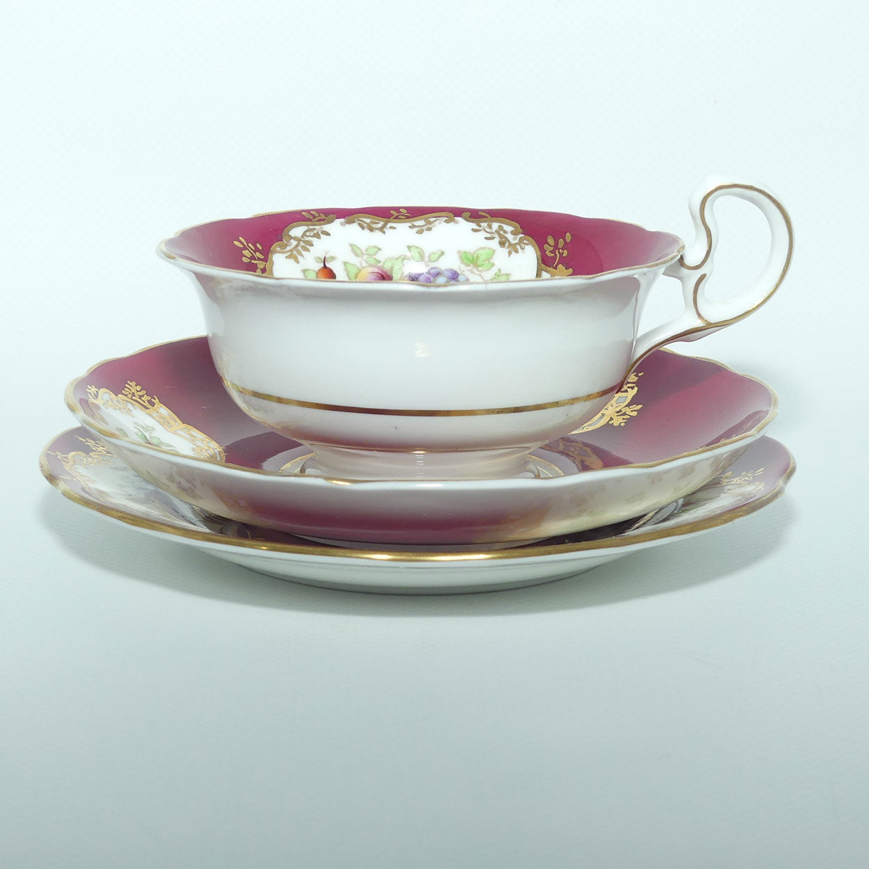 Samuel Radford Reproduction of Old Chelsea 18th Century tea trio