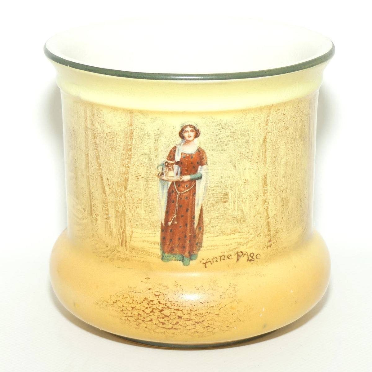 Royal Doulton Shakespearean Anne Page fern pot D3746