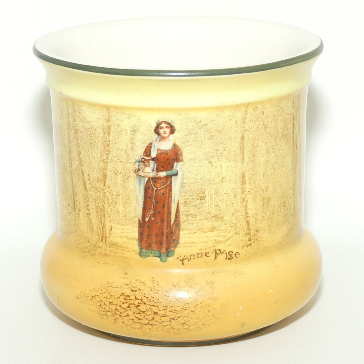Royal Doulton Shakespearean Anne Page fern pot D3746