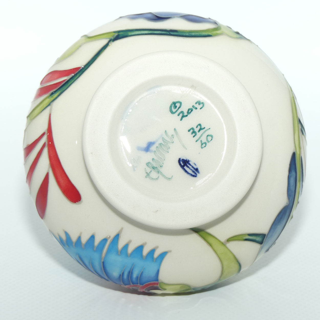 Moorcroft Fiery Mouse 33/3 vase (Num Ed)