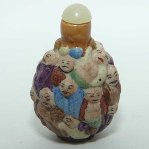 Figural Immortals Snuff Bottle | Porcelain