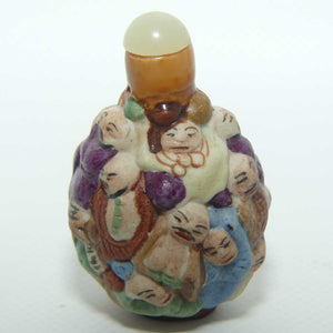 Figural Immortals Snuff Bottle | Porcelain