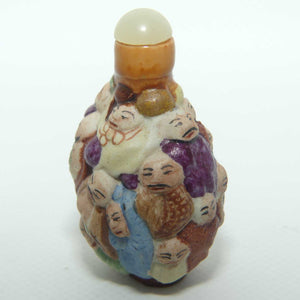 Figural Immortals Snuff Bottle | Porcelain