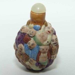 Figural Immortals Snuff Bottle | Porcelain