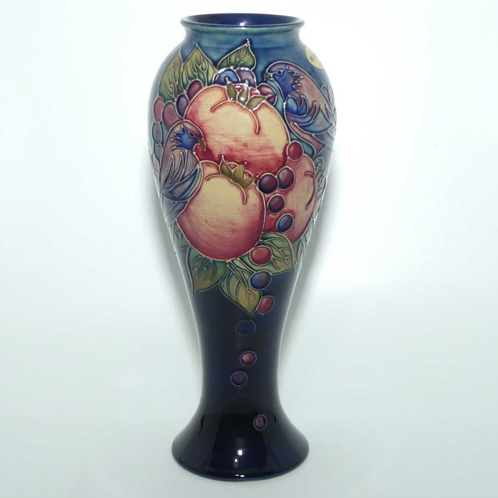 Moorcroft Finches (Blue) 75/10 vase #1