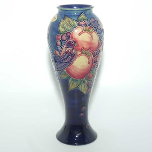 Moorcroft Finches (Blue) 75/10 vase #1