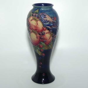 Moorcroft Finches (Blue) 75/10 vase #1