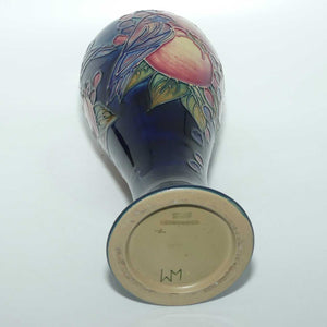 Moorcroft Finches (Blue) 75/10 vase #1