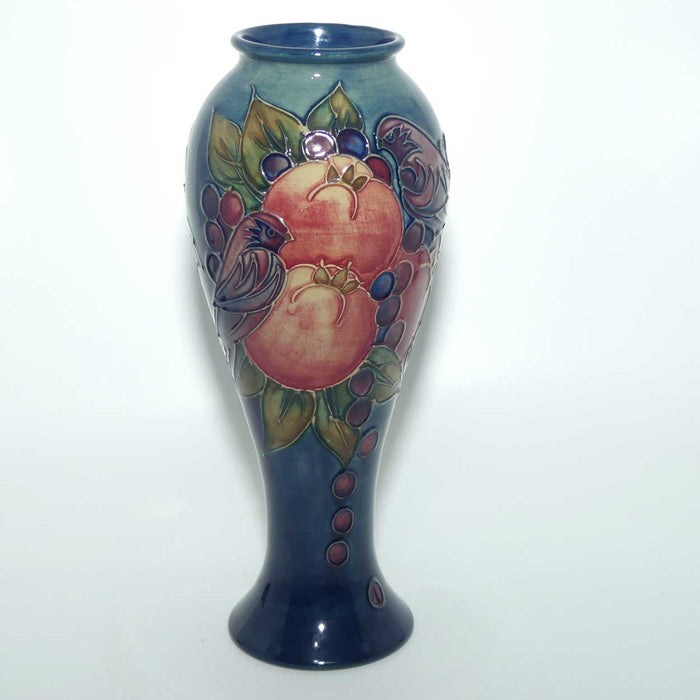 Moorcroft Finches (Blue) 75/10 vase #2