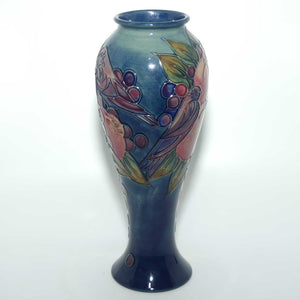 Moorcroft Finches (Blue) 75/10 vase #2