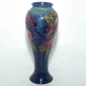 Moorcroft Finches (Blue) 75/10 vase #2