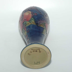 Moorcroft Finches (Blue) 75/10 vase #2