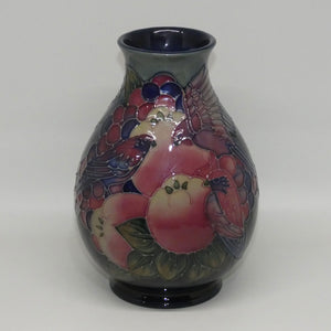 Moorcroft Finches 7/7 vase | Sally Tuffin