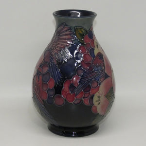 Moorcroft Finches 7/7 vase | Sally Tuffin