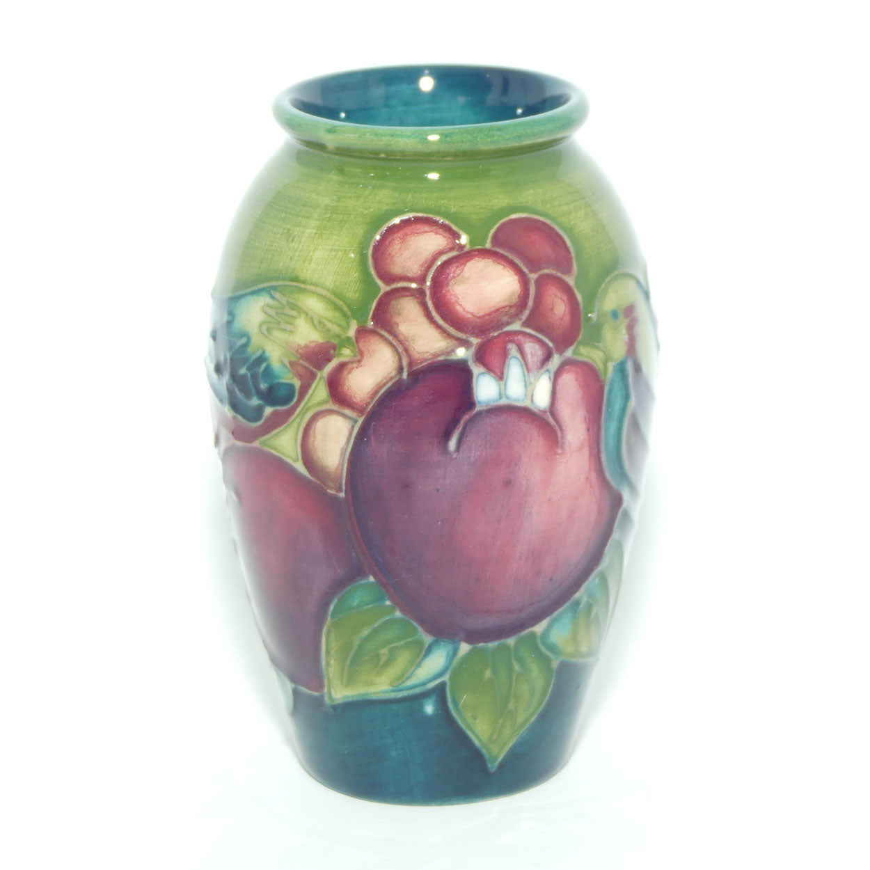 Moorcroft Finches small vase | Green | #1