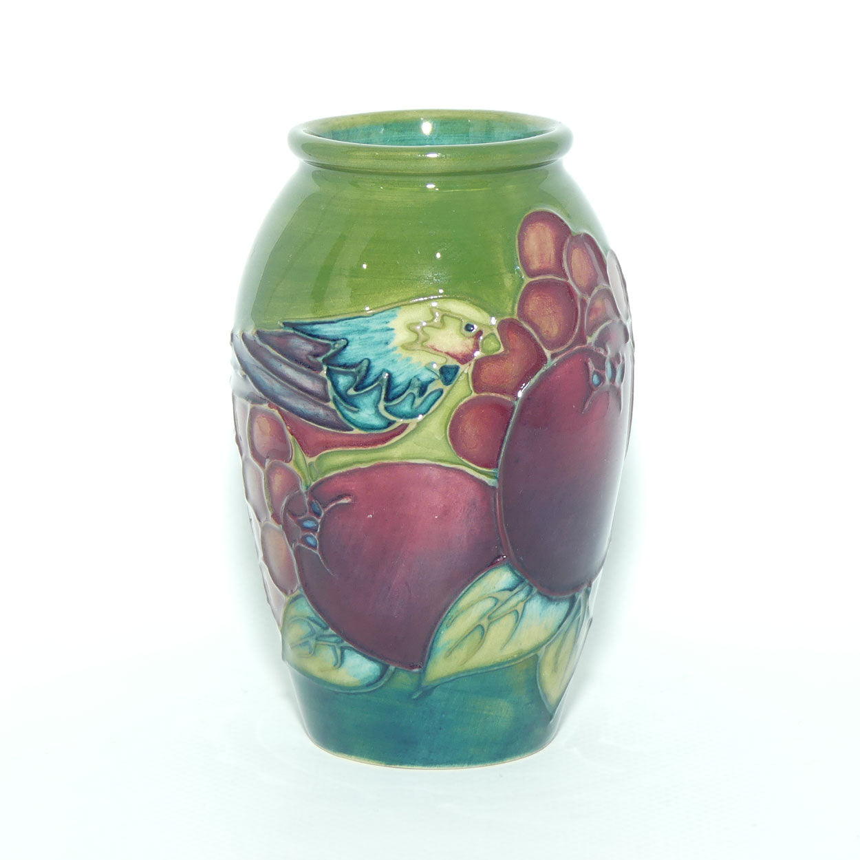 Moorcroft Finches small vase | Green | #2