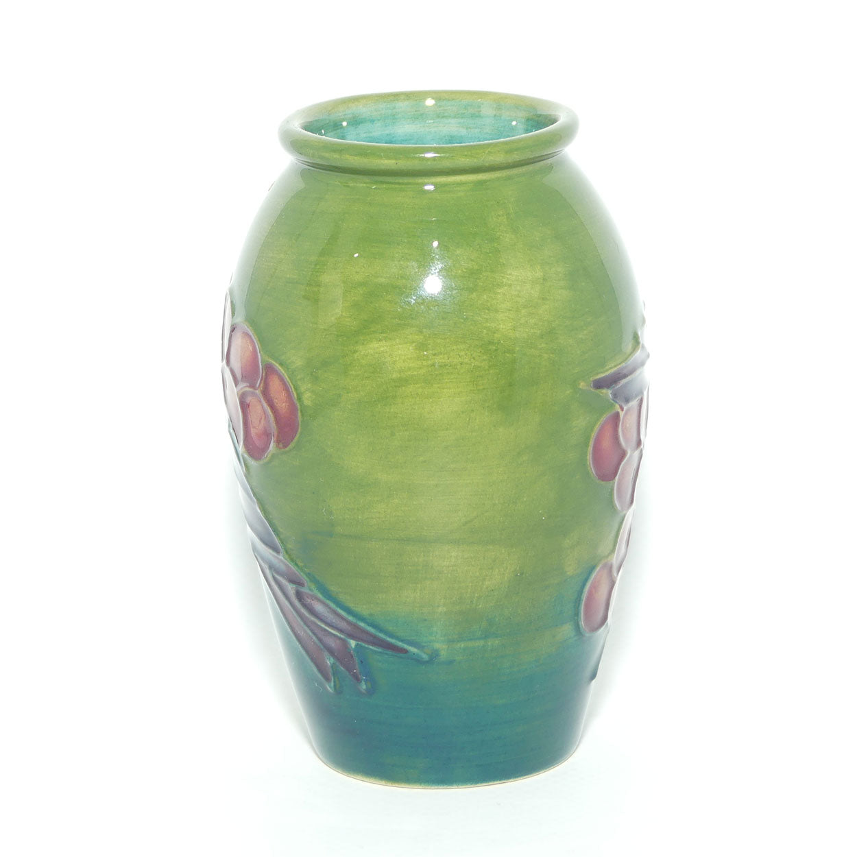 Moorcroft Finches small vase | Green | #2
