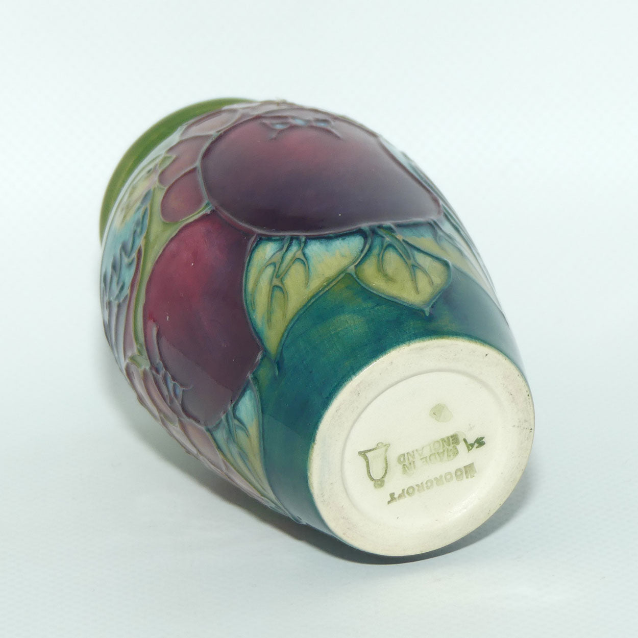 Moorcroft Finches small vase | Green | #2