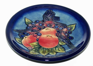 Moorcroft Finches | Blue 783/10 plate | unboxed