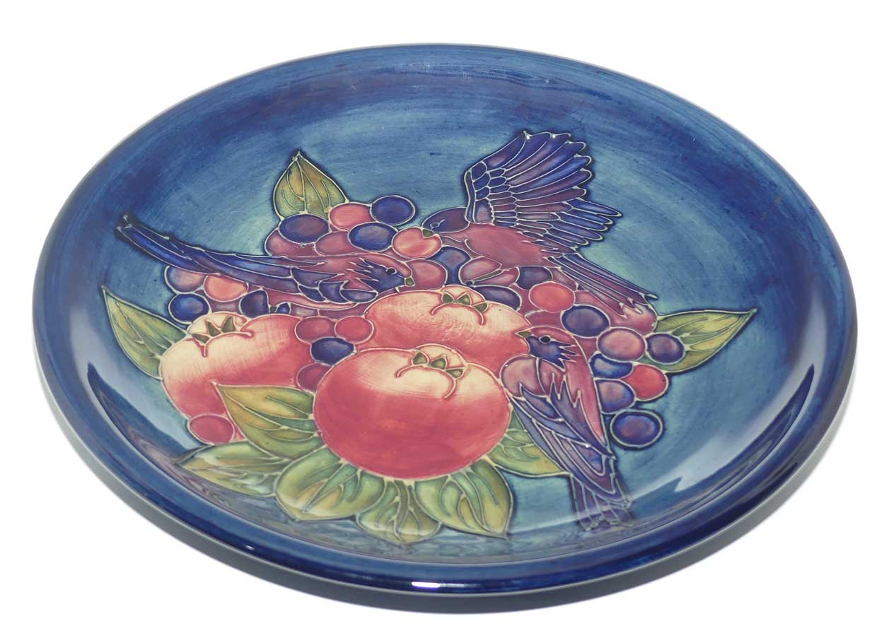 Moorcroft Finches | Blue 783/10 plate | unboxed | #2