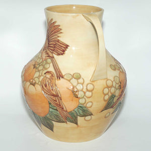 Moorcroft Finches Autumn 5/13 handled vase