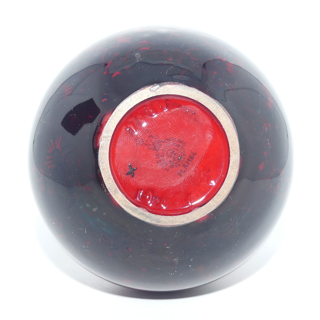 Royal Doulton Flambe taper neck vase | Country Cottages