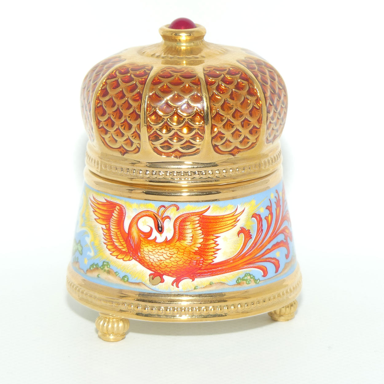 Franklin Mint | House of Faberge musical trinket box | The Firebird