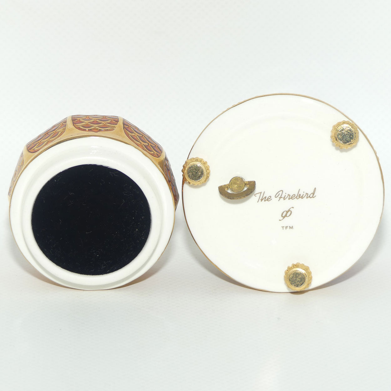 Franklin Mint | House of Faberge musical trinket box | The Firebird