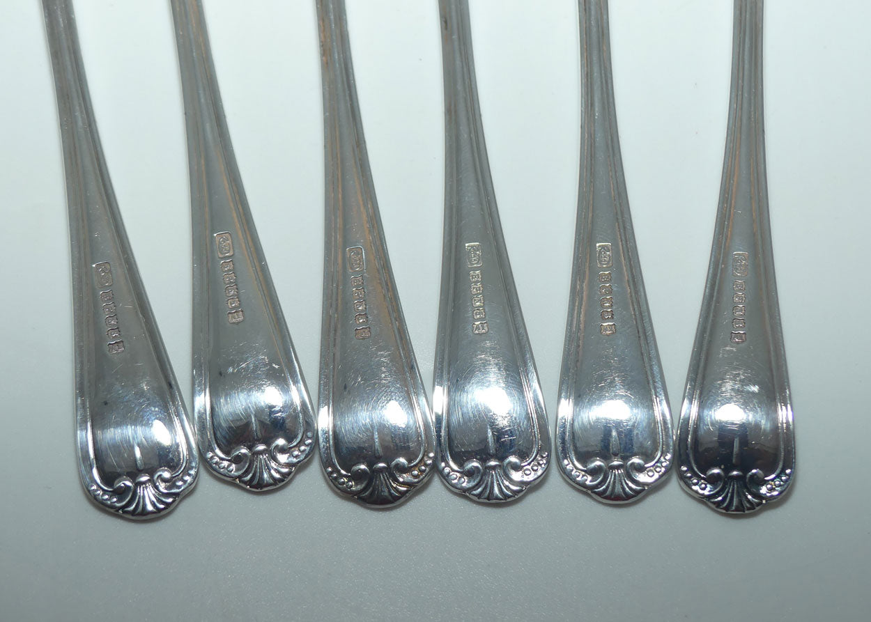 Rodd EPNS A1 Silver Plated set of 6 Fish Slices | Fish Eaters