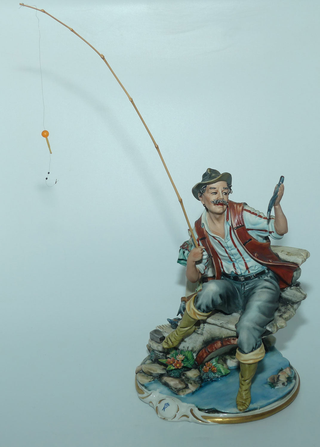 LAN Madea by Rori Porcellane CapoDimonte Italy figure Fisherman