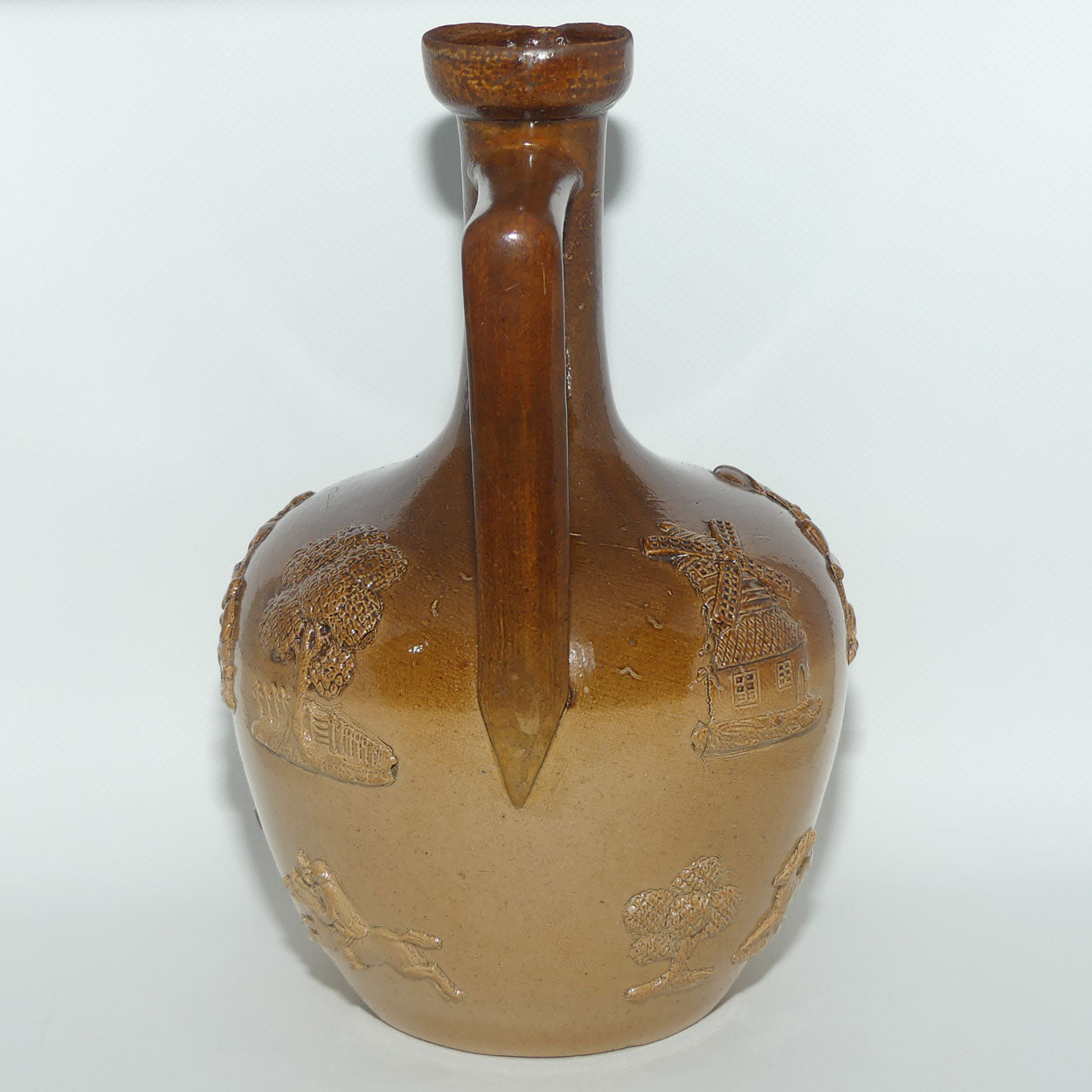 Doulton Lambeth Harvest Hunting flagon
