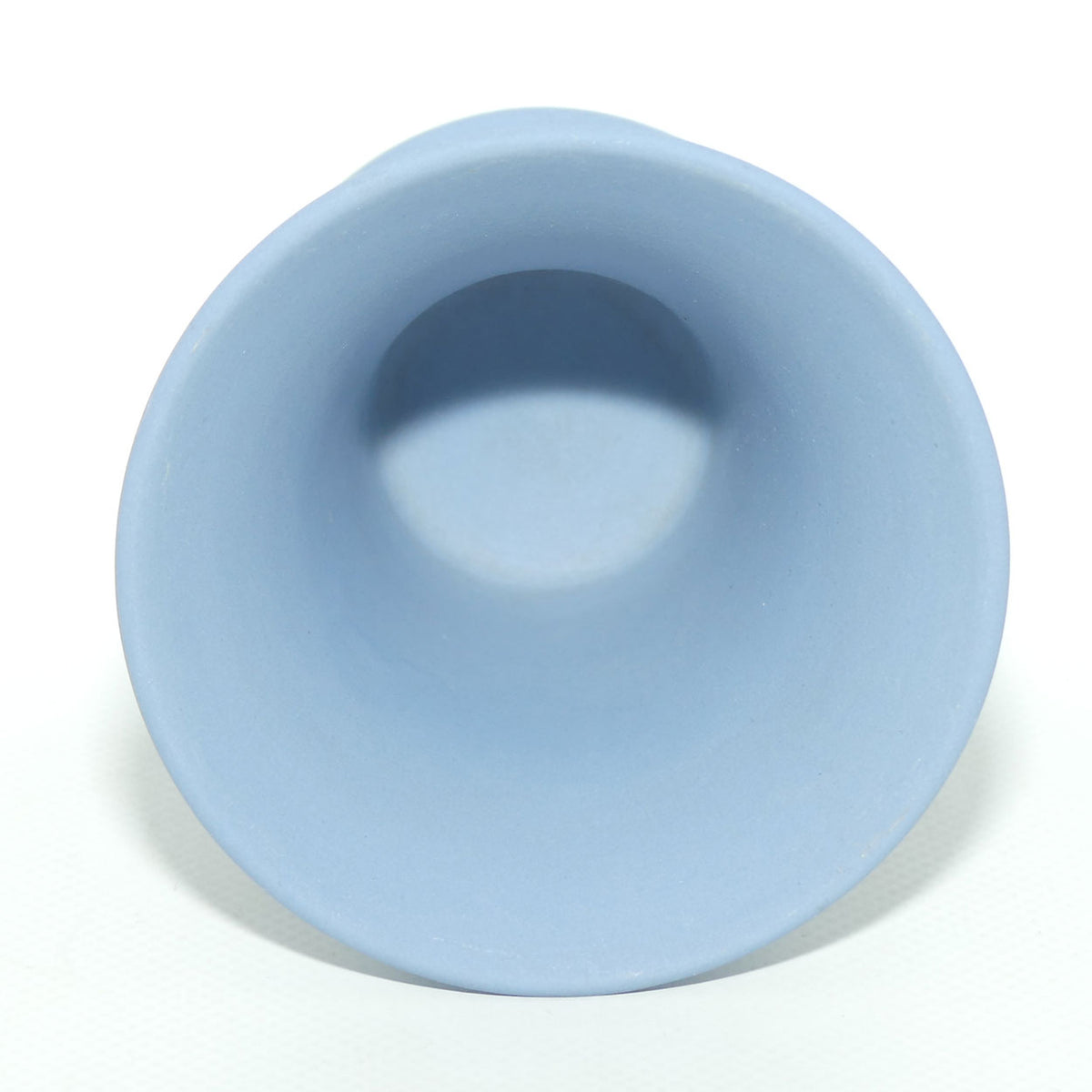 Wedgwood Jasper | White on Pale Blue | Flaired and Footed Cherub vase